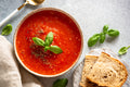 Tomaten-Knoblauch-Basilikum-Suppe
