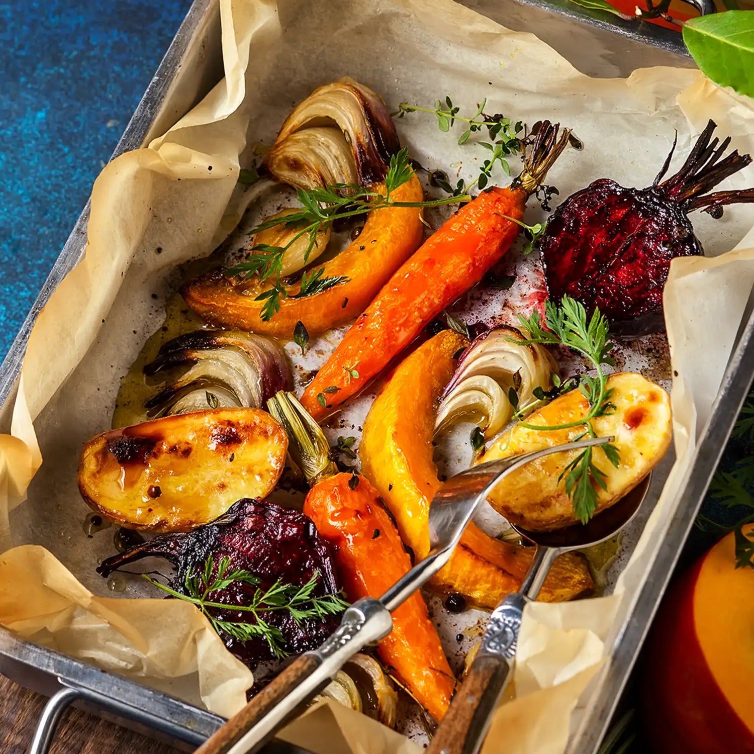 Buffet - gegrilltes Gemüse, knusprig gratiniert mit Chimi-Churri-Sauce x 12 Portionen