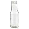 200ml Glass Flasche transparent mit wiederverschliessbarem Deckel