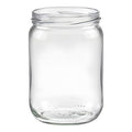 500ml Glass transparent mit wiederverschliessbarem Deckel