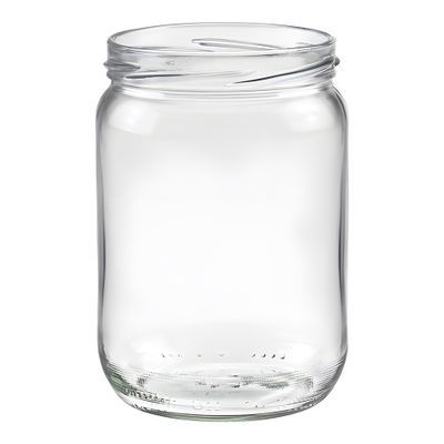 500ml Glass transparent mit wiederverschliessbarem Deckel