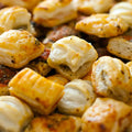 Mixed Box / Blätterteig 4er mini Mix,  50 Stück, Ricotta-Spinat, Tomate-Käse, Frischkäse Schnittlauch