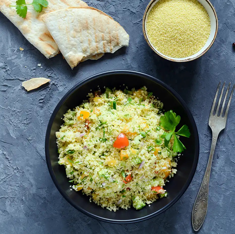 Buffet - Couscous mit gegrillten Kichererbsen x 12 Portionen