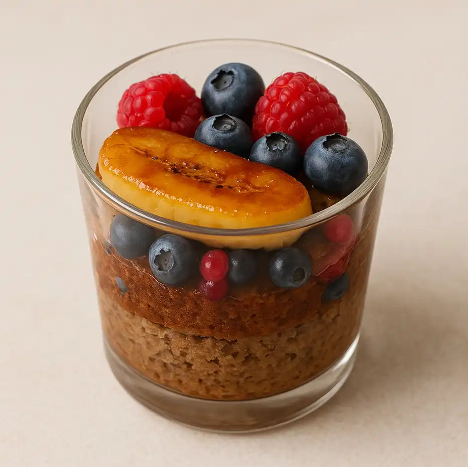 Sweet - karamelisierte Banane auf Bananenbrot