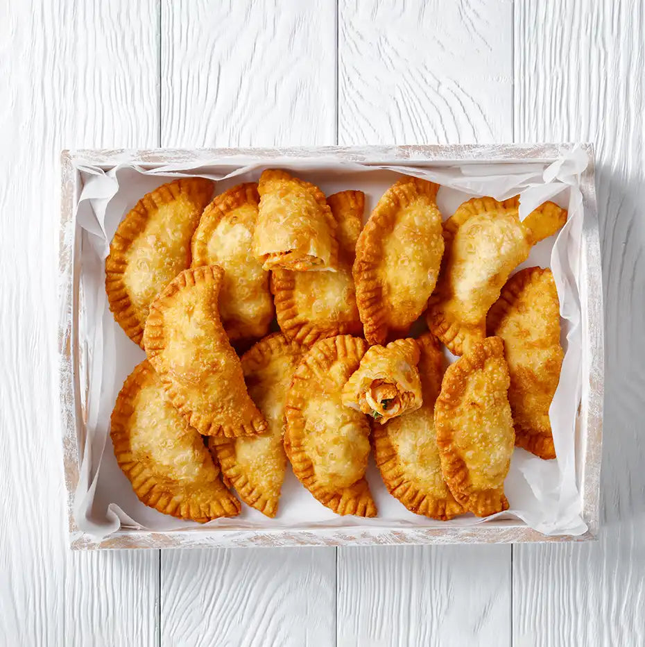 Box / Empanada mit Gemüse. 20 Portionen
