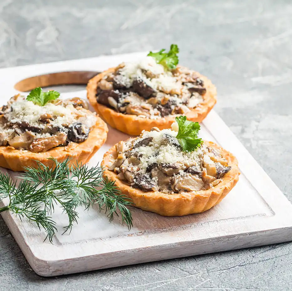 Tartlet mit Kürbis, Rosamarin, Trüffel und Kartoffel  12 Stück