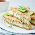 Tea Sandwich Zuccini Carpaccio und Ricotta Frischkäse  16 Stück