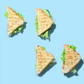 Tea Sandwich mit Humus, Gurke und Feta 16 Stück