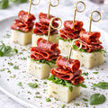 Spieß - Spanischer-Gourmet- Spieß  Fuet Wurst und Manchego 20 Stück