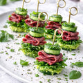 Spieß - Pastrami Ruccola  Gurke , 20 Stück