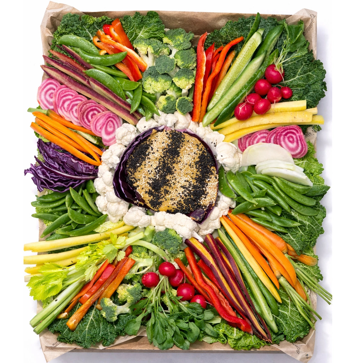 Platten / Gemüse Platte - Raw Food mit Dip / 10-20pax