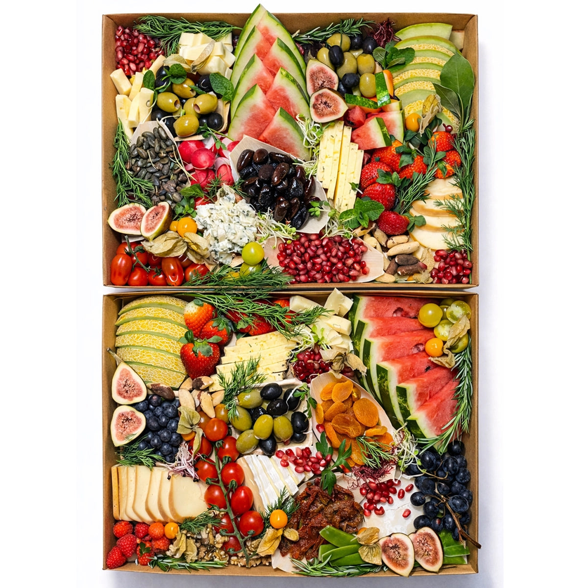 Platten / Tapas Platte - mit Käse, Nüssen, Obst, Cracker / 10-20pax