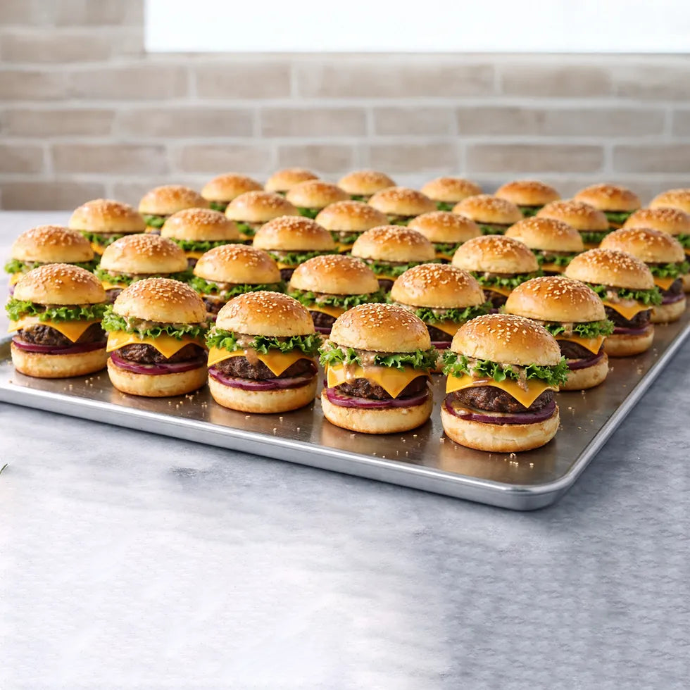 Mixed Box / Mini Burger vegan 24Stk / Kürbis x 12 & Portobello x 12