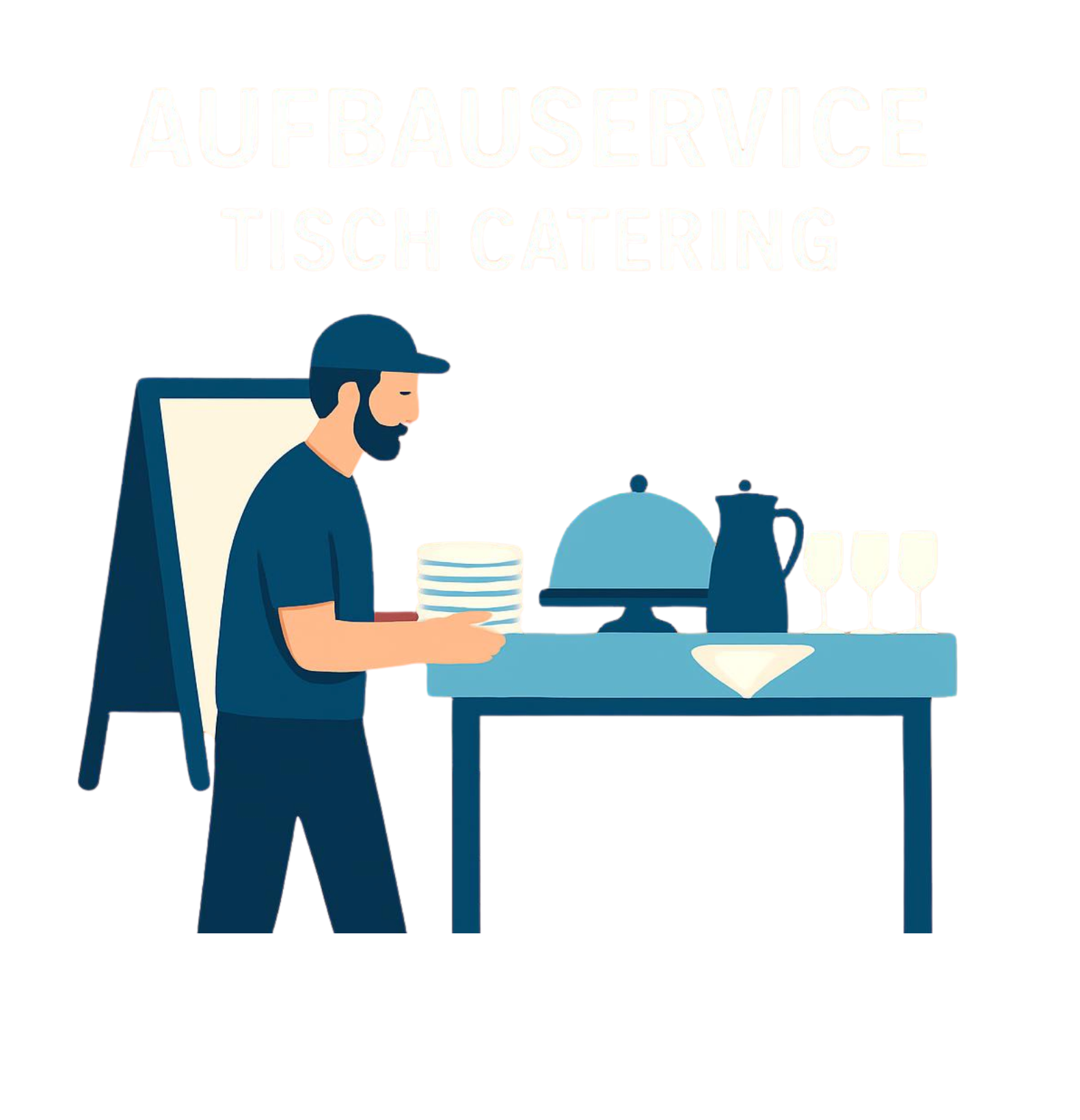 Speisen und Getränke Aufbau Service