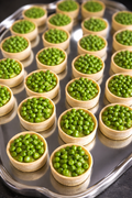 Tartlet mit  Minze und  Erbse 12 Stück